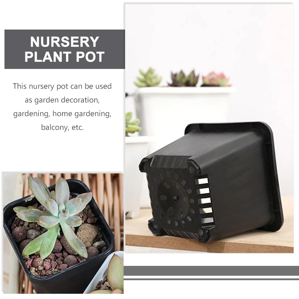 30 قطعة زارع بلاستيكي سميك متجمد ثقب الصرف أواني الحضانة حديقة زهرة زراعة الحاويات داخلي في الهواء الطلق نبات عصاري