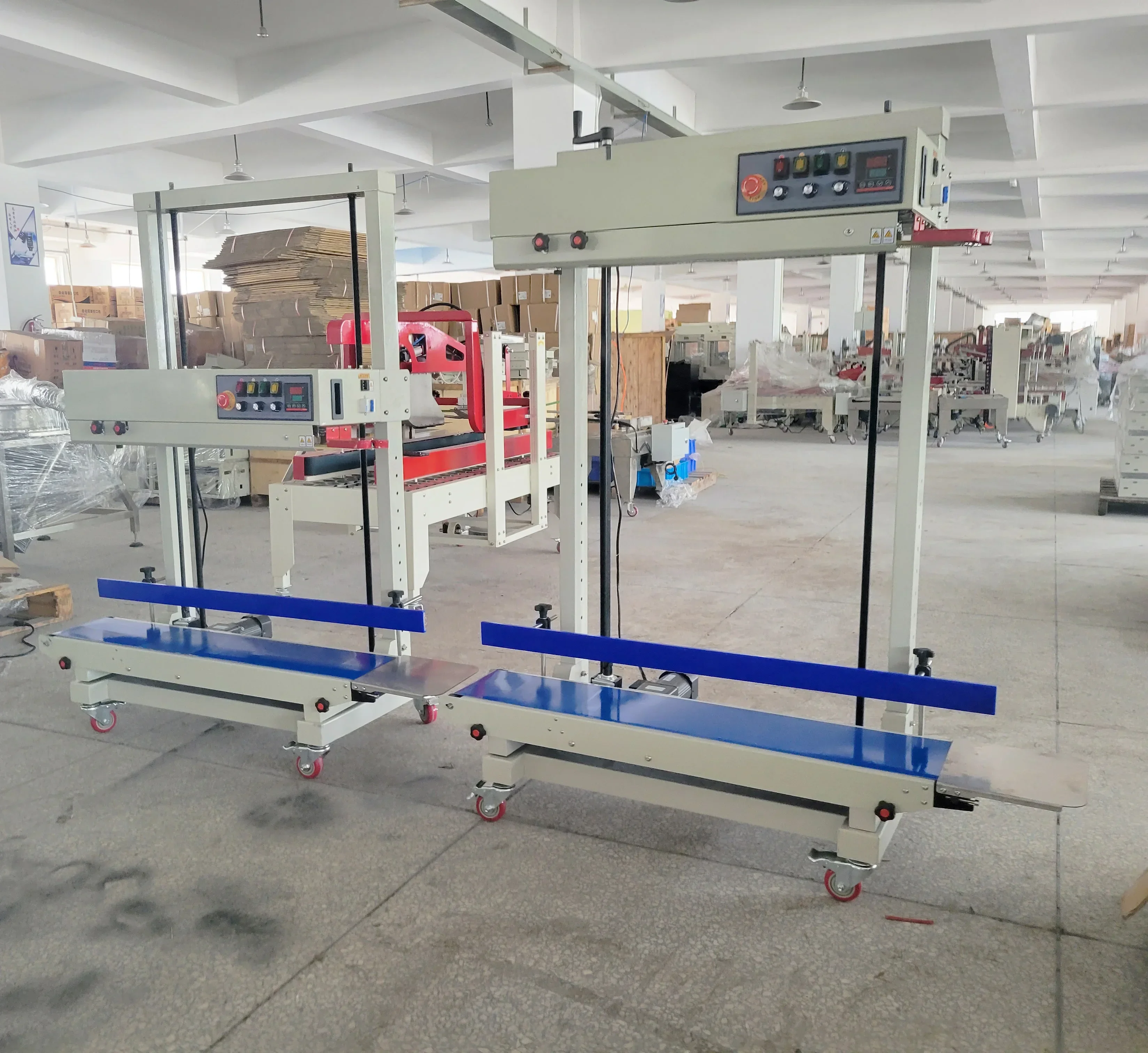 

#H Semi Automatic Vertical Paper Plastic Popcorn Bag Sealing Machine