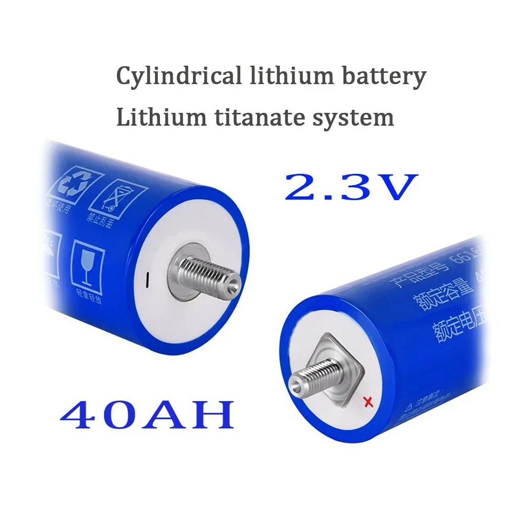 Yinlong 66160H 2.3V 2024 100% Original Real Capacity 40Ah Lithium Titanate LTO Battery Cell for Car Audio Solar Energy Syste