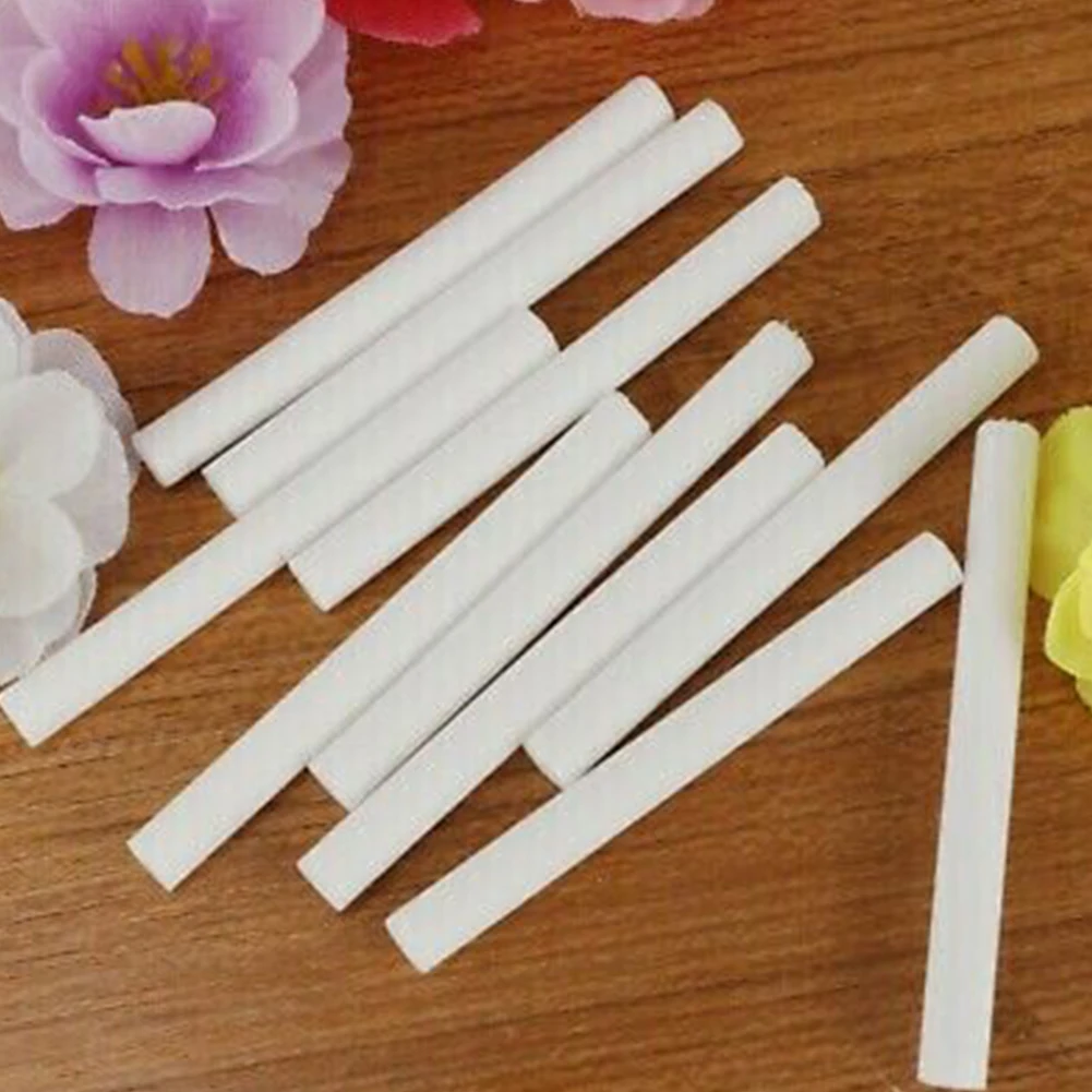 50pcs 8*100mm Sponges Refill Sticks Atomization Humidifier Absorbent Cotton Stick Aromatherapy Waving Fiber Stick For Perfumes