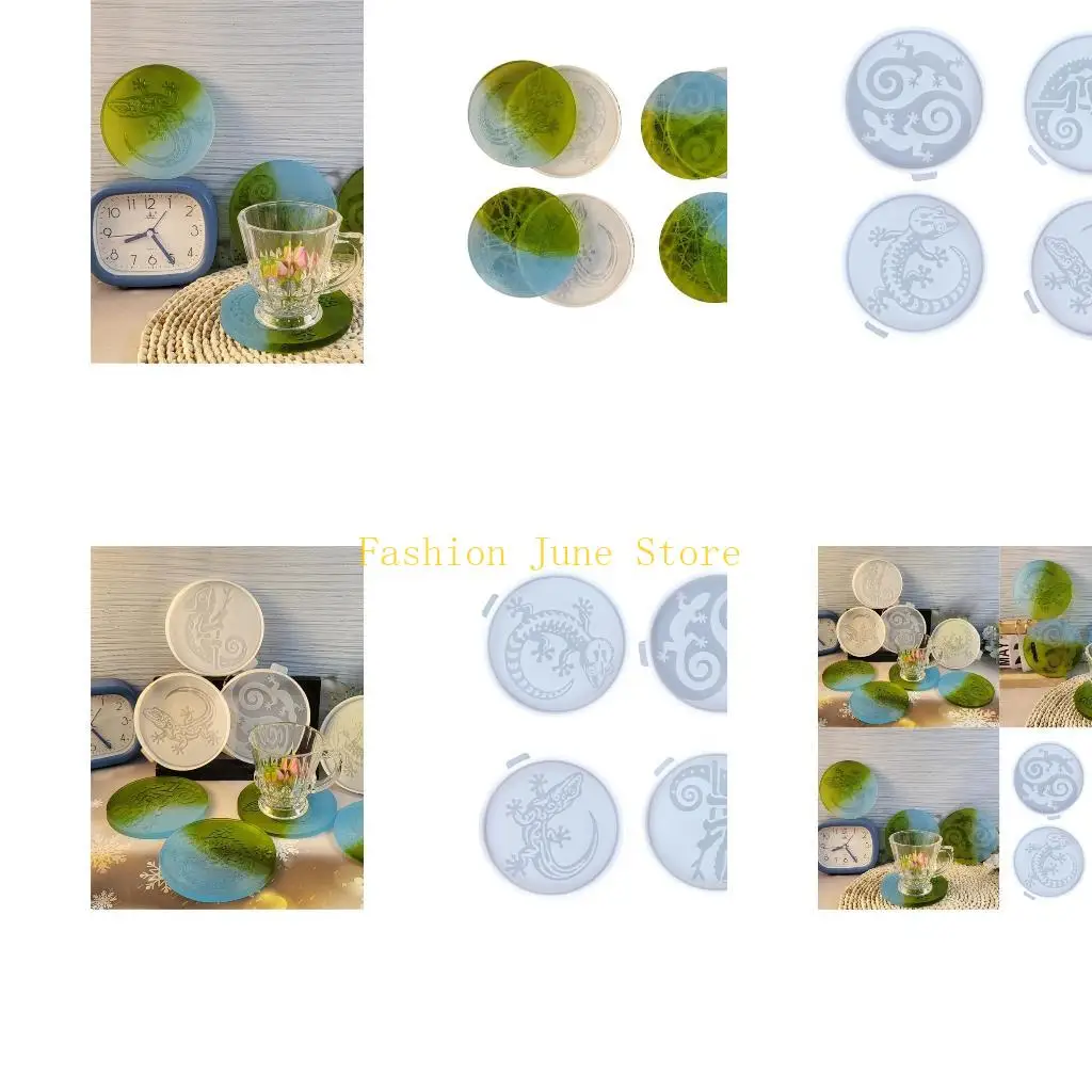 

N5KA Cup Pad Moulds Resin Mold Jewelry Making Tool Silicone Texture