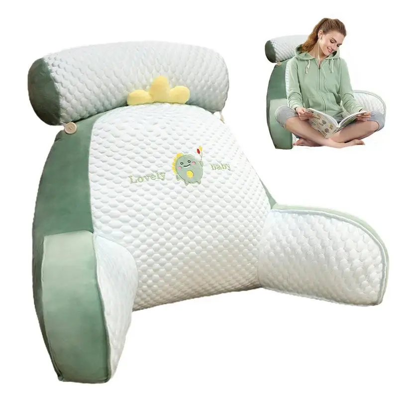 

Cartoon Ice Bean Bedhead Cushion Soft Bag Large Backrest Dormitory Bed Reading Protector Waist Tatami Sofa Pillow ﻿