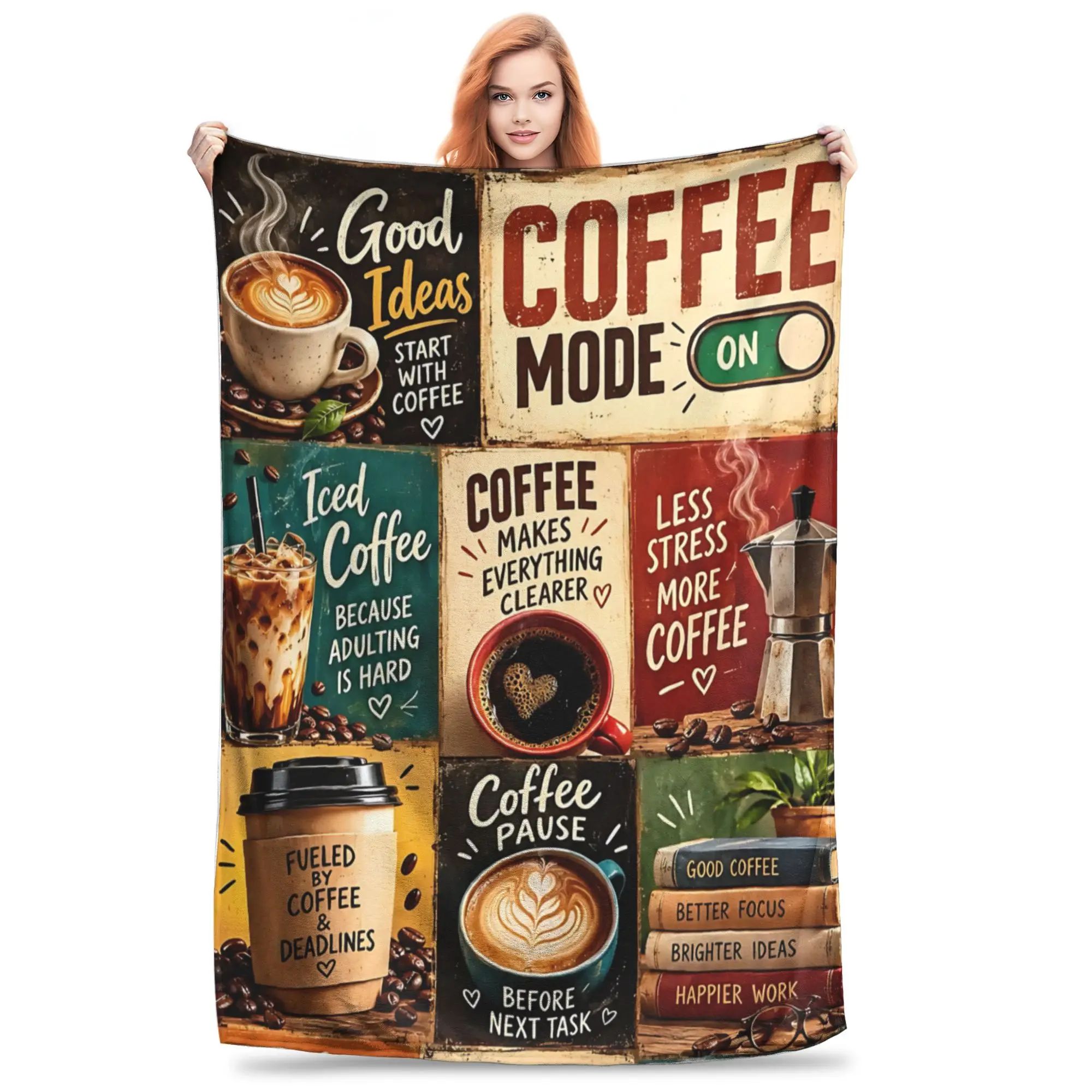 1PC Vibes Daily social media share ideas  Winter Blankets for Adults Bedding Home Interior Sofa Knee Black Friday Deals
