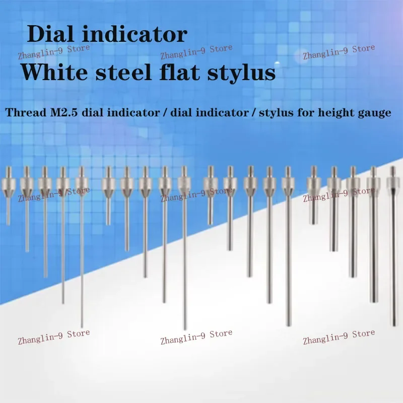 1PC High Quality Dial Indicators Plat Head Probe Thread M2.5 Diameter Indicator Gauge Contact Point Measuring Tools Accessory