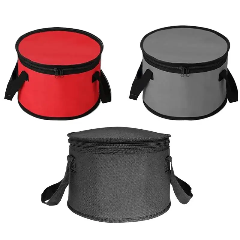

Круглая изоляционная сумка, переносной пищевой термобокс, утолщенный Ланч-бокс, изоляционная сумка на молнии, прочная водонепроницаемая сумка-тоут для пикника