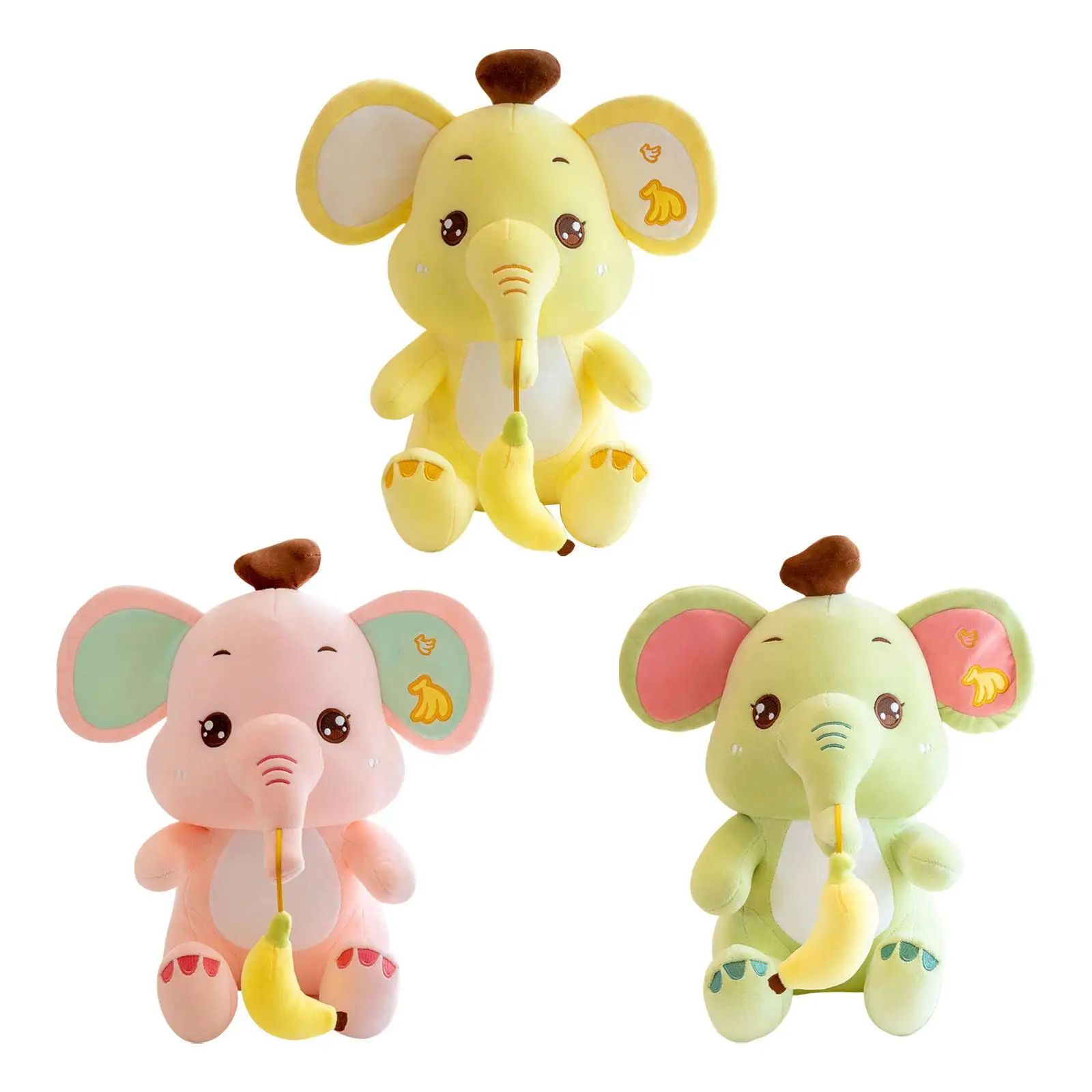 

Elephant Stuffed Animal Comfortable Cartoon 9.84inch for Kids Birthday Gifts