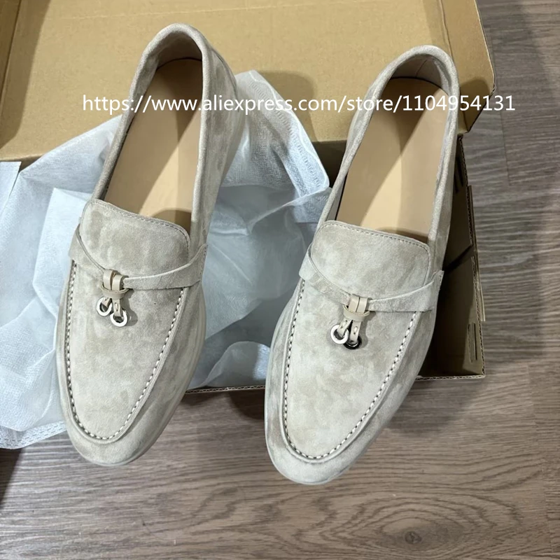 All genuine leather  Walking women's tassel loafers shoes summer   Sheepskin Suede Colorful Loafers Casual