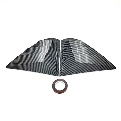 Pair Car Rear Side Window Cover Trim Sticker for Lancer Evo 2009-2016