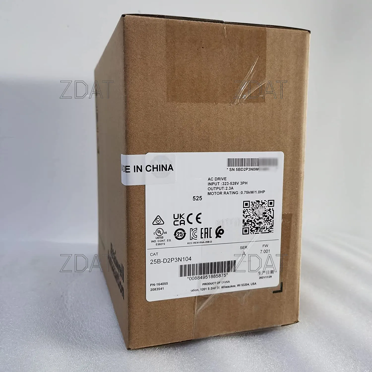 

25B-D2P3N104 PowerFlex525 0.75kW 1Hp AC Drive 25BD2P3N104