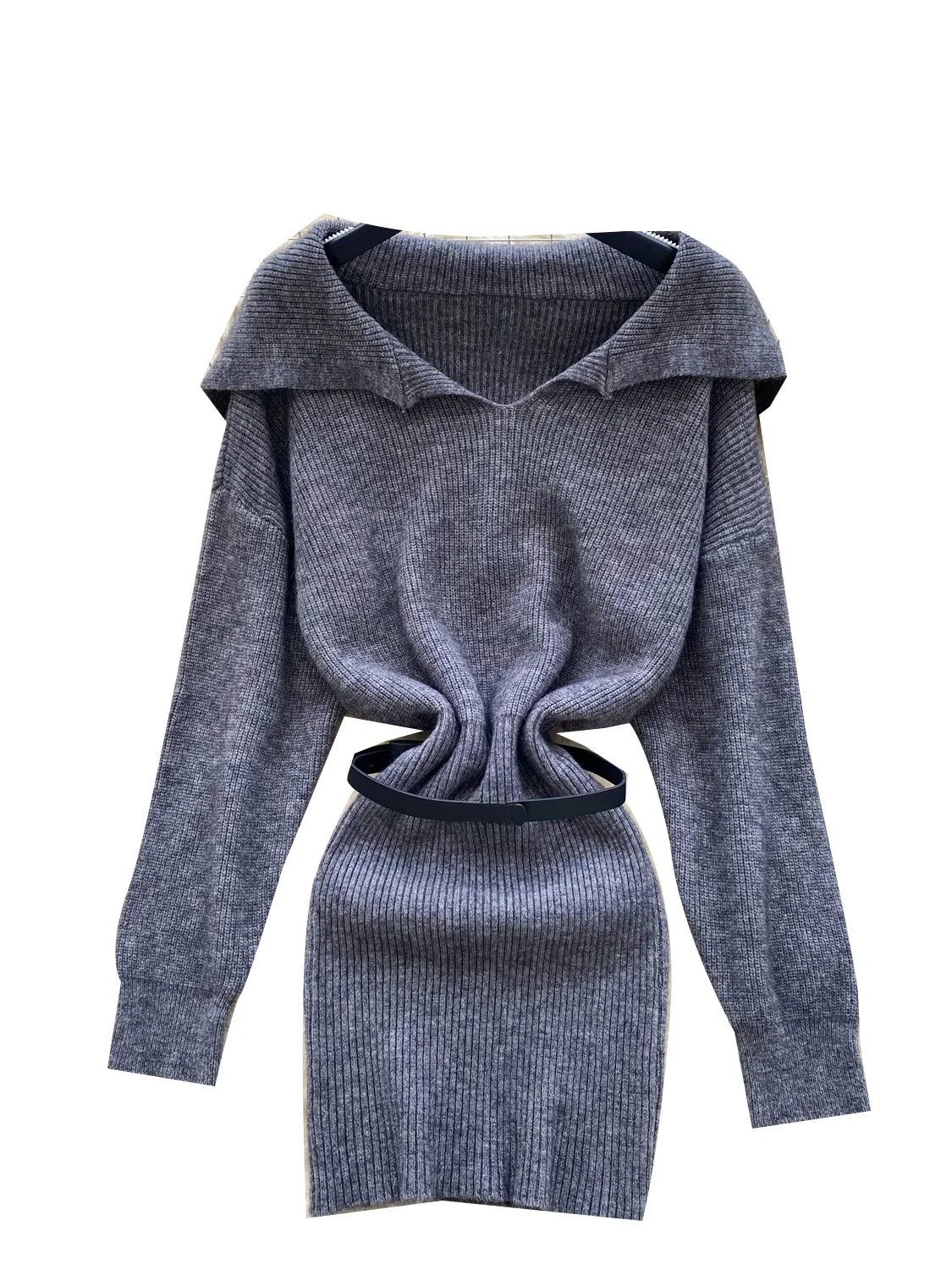 Sweter damski z dzianiny, podkreślający figurę, z wysokim stanem, w stylu koreańskim, idealny na lato, do pracy.
