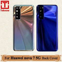 AAA+ quality Battery Cover For Huawei nova 7 5G nova7 Back Cover JEF-AN00 JEF-NX9 JEF-AN20 Rear Case Housing Door Replacement