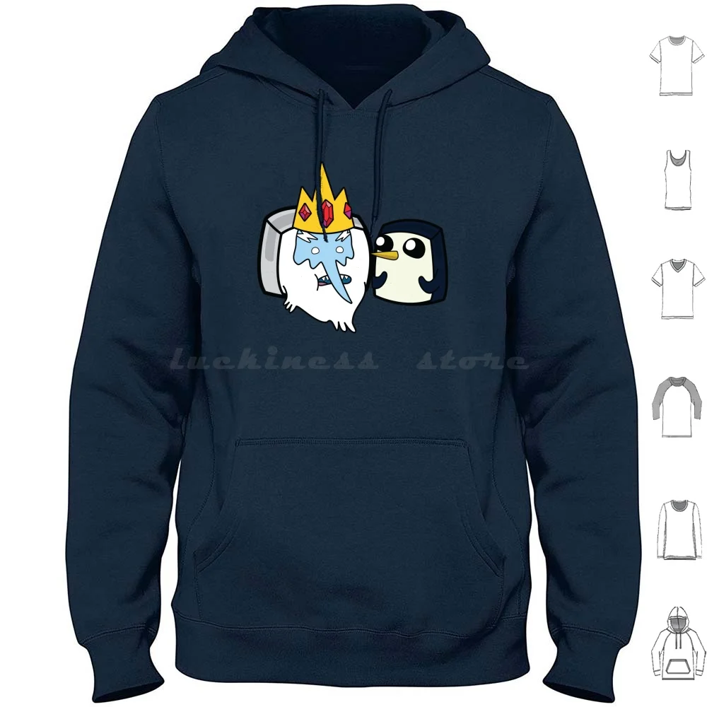 

Ice King And Gunter-Adventure Time Boxheadz Hoodies Long Sleeve Adventuretime Adventure Time Adventure Time Finn And