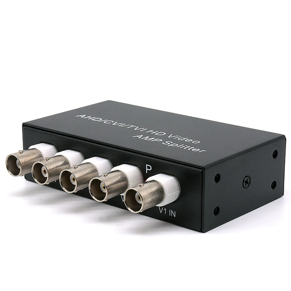 

B68A Signal 1 in 4 Out AHD/CVI/TVI Video Splitter HD Coaxial Camera,Black
