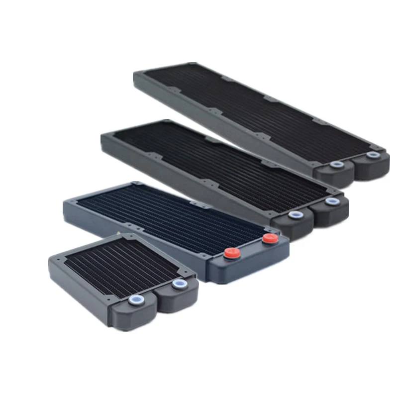 Zamrażanie G1/4 29mm grubości Radiator miedziany 120/240/360/480mm PC chłodzenie wodą chłodnica radiatora do wentylatora 120mm — zdjęcie produktu 7