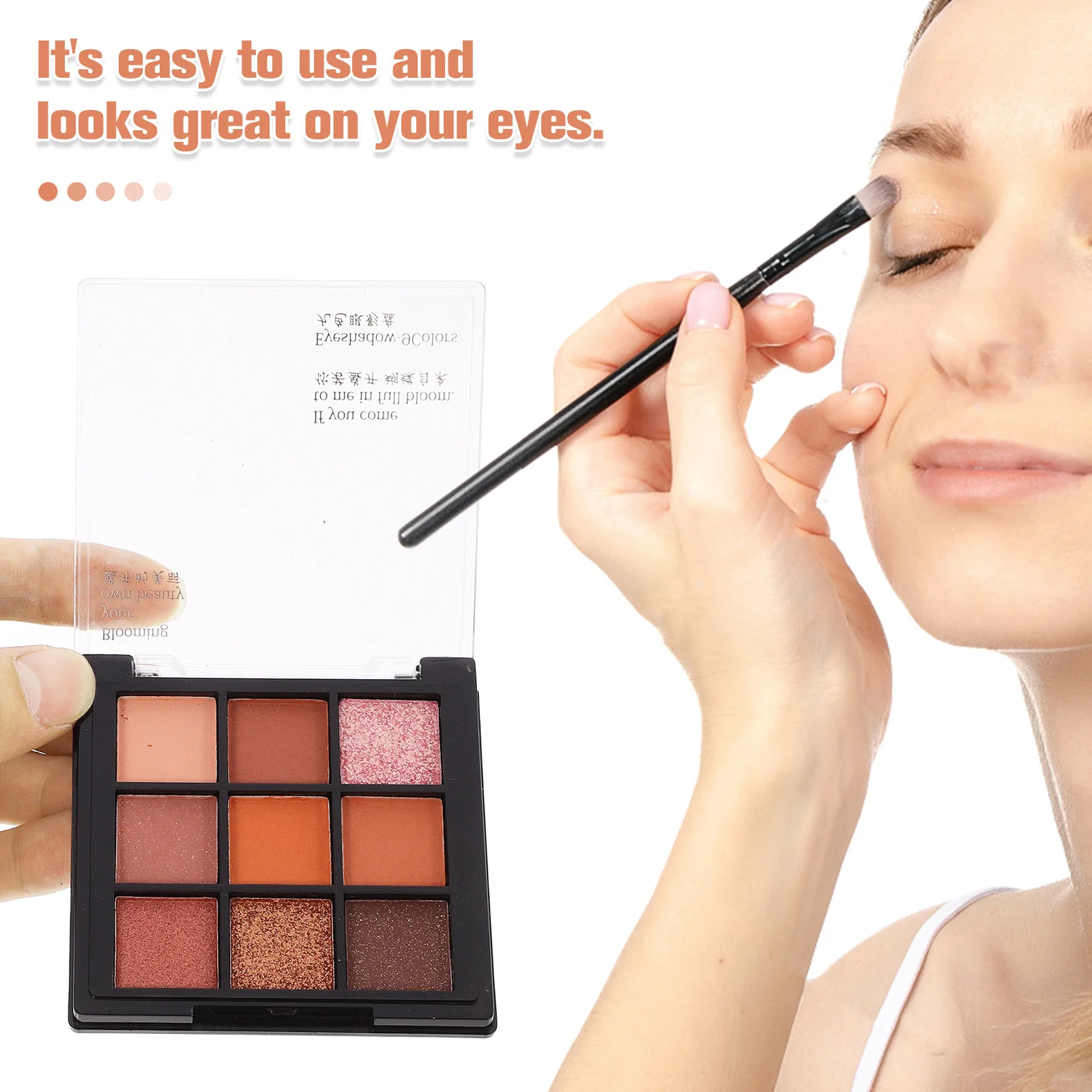 1 قطعة ظلال العيون 9 ألوان لوحة المصطبغة للغاية ماتي لامع طويلة الأمد ماكياج الحفلات مسحوق مجموعة ظلال العيون مجموعات #4