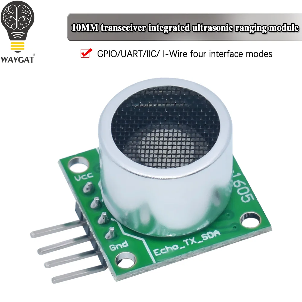 1/2PCS RCWL-1605 Receiver and transmitter integrated open ultrasonic ranging module GPIO serial port IIC single bus