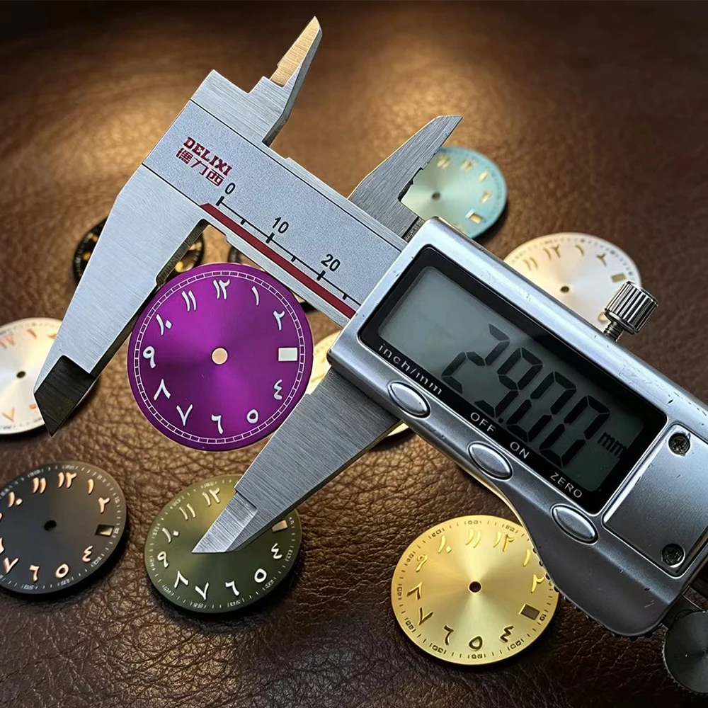 High quality NH35 dial men's watch 29mm custom logo dial Arabic numeral dial suitable for NH35 movement watch accessories
