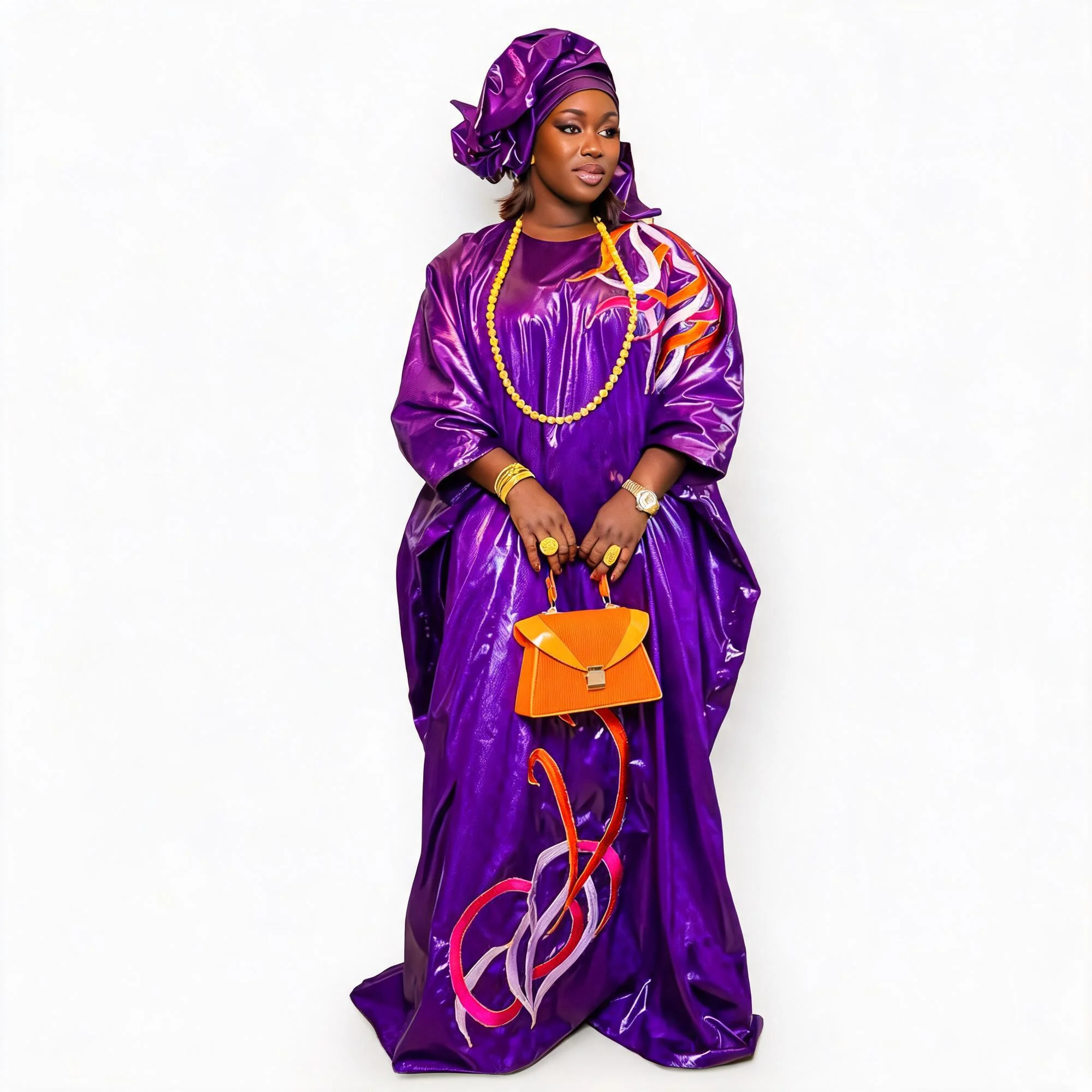 African Dresses For Women Luxury Boubou Material Rich Embroidery Design