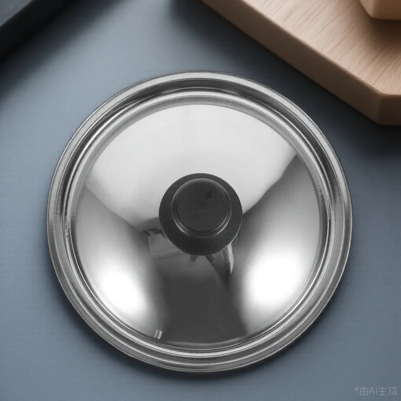 

Stainless Steel Pot Lid Anti-Scald for Pots Pans Frying Pan Cover Lightweight Portable Washable Metal Kitchen Accessory