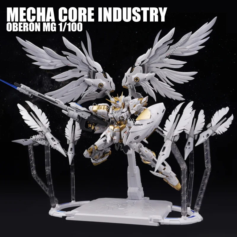 In Voorraad Mecha Core Industrie OBERON MG 1/100 Assembly Model Kit Speelgoed Vliegende Vleugel Action Armaturen Robot Beeldje Plastic Geschenken