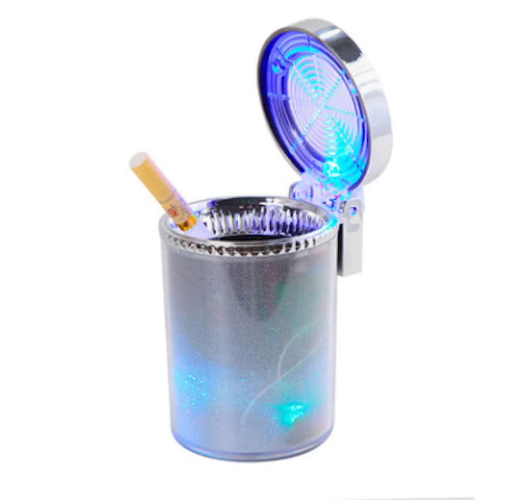 Universal Car Colorful Ashtray Portable LED Light Ashtray Cigarette Holder Car Styling Mini Cup Holder Car Accessories - Image 3