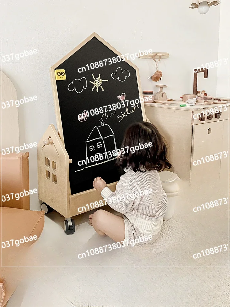 Children's Drawing Board Baby Magnetic Double-sided Early Education Small Blackboard 2 in 1 Graffiti Painting Writing Household