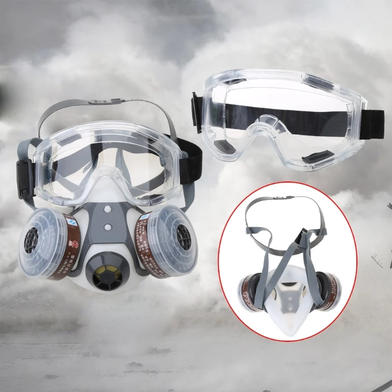Промышленная окраска, распылительный респиратор, противогаз, рабочий фильтр, пыль, полнолицевая маска, противогаз для очки для