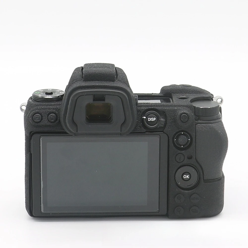 

Protective Rubber Cover For Nikon Z6 Z7 Litchi Pattern Micro-Single Silicone Portable Camera Body Case Cover+ free tempered film