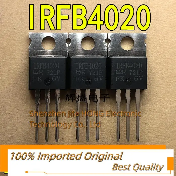 

10PCS/Lot IRFB4020 IRFB4020PBF IR TO-220 MOSFET 18A 200V N-Channel Best QualityReally Stock Original