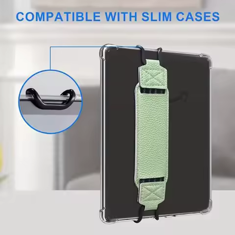 Universal E-Reader Security Hand Strap Holder For 6-7" iPhone Finger Grip PU Leather Elastics Belt Kindle Kobo Tablets HOT SALE