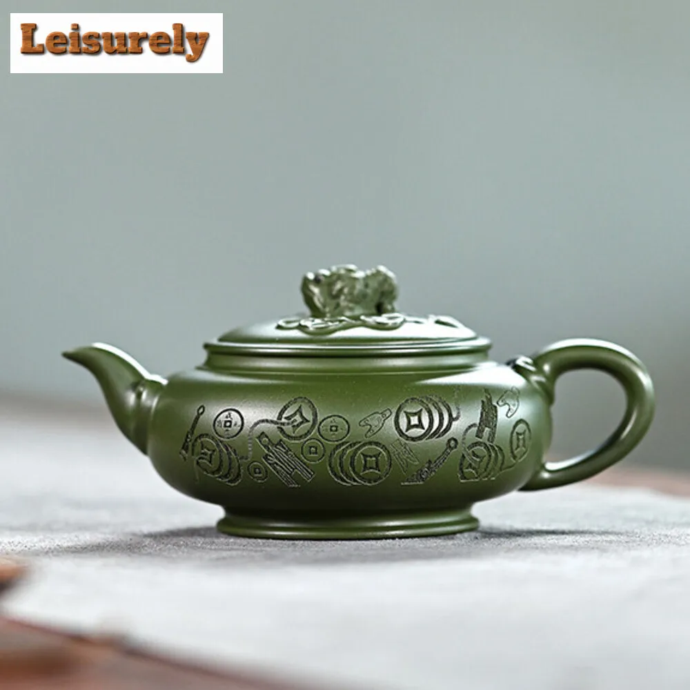 

300ML Yixing High-end Tea Pot Purple Clay Teapot Boutique Green Mud Beauty Kettle Chinese Zisha Tea Ceremony Customized Gifts