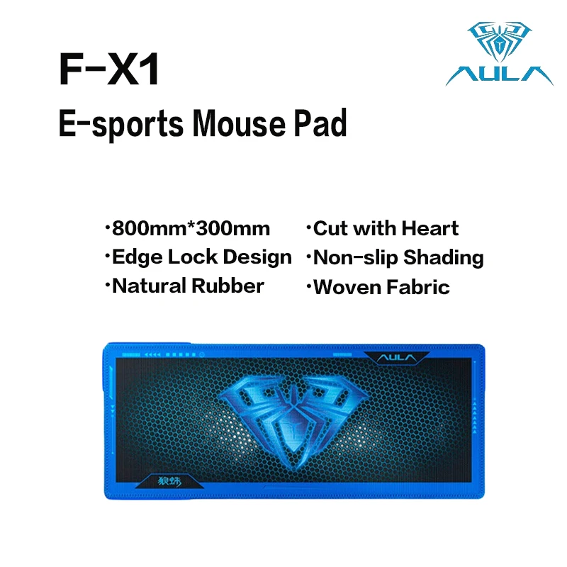 

AULA FX1 Gaming Table Mat Mouse Pad with Thick Collar Edge Waterproof Non-slip Rubber Esports Office Learning Home Size Tarantu