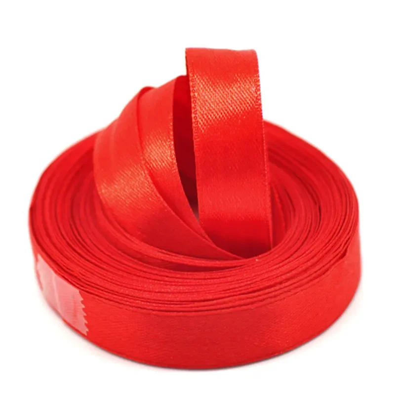 

5x25 ярдов Высокое качество красная 1/2 "атласная лента фестиваль свадебные украшения DIY ремесло изготовление ювелирных изделий