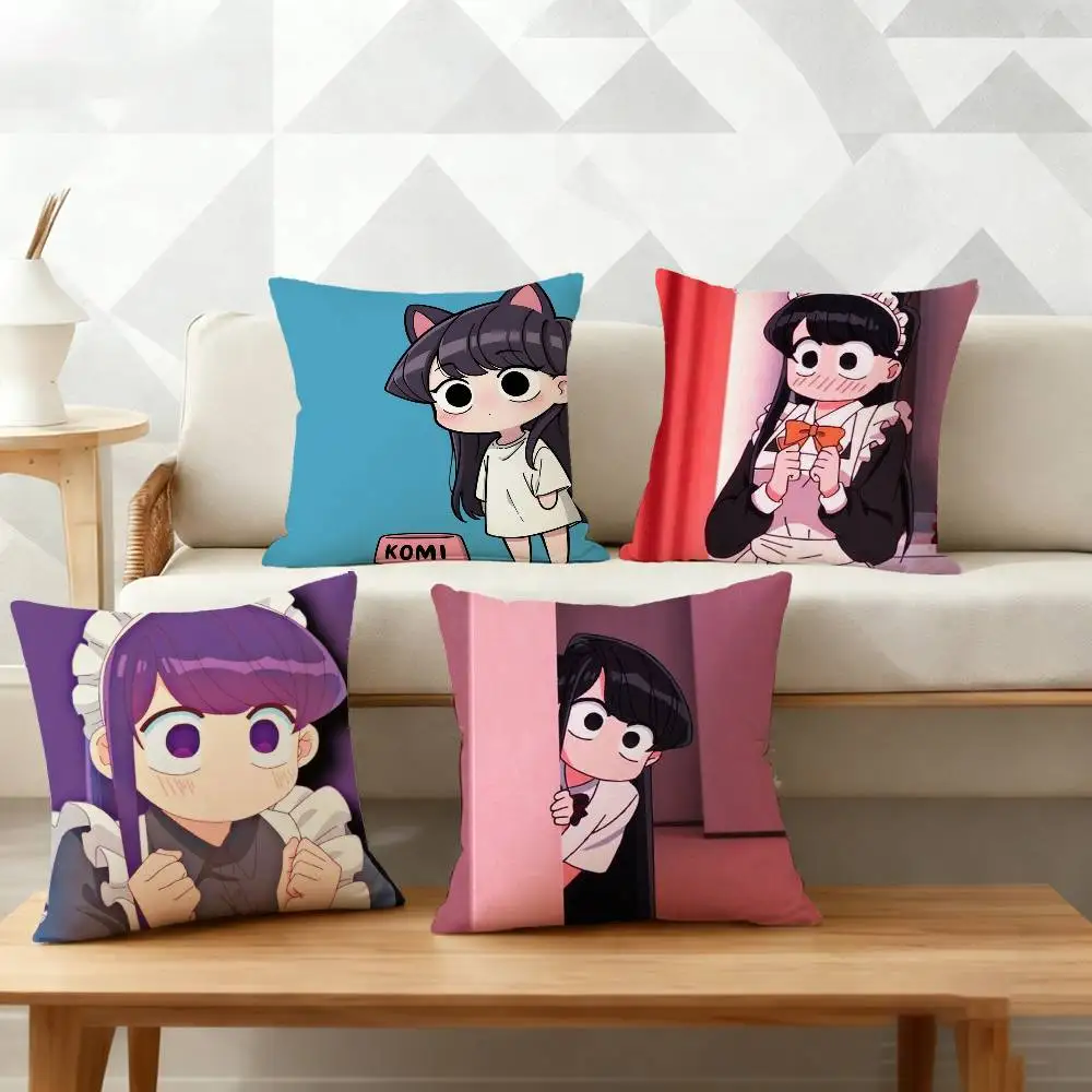 

Anime K-Komi Cannot C-Communicate Pillow Case for Sofa Living Room Home office Decor Protective Cover
