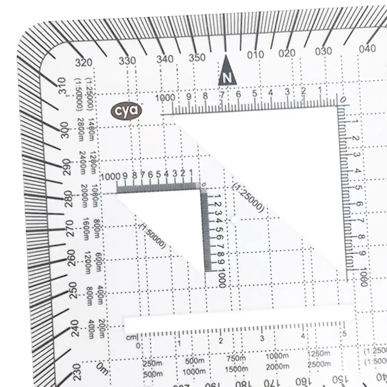 Protractor Ruler Engineering 1:25,000 1:50,000 Accurate Protractor Maptool Pocket Grid for Utm, Usng, Mgrs Coordinates Outdoor