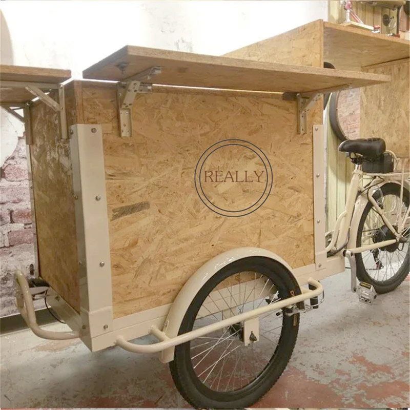 Multi-function Coffee Cargo Bike Family Three Wheels Mobile food Vending Cart Adult Tricycle