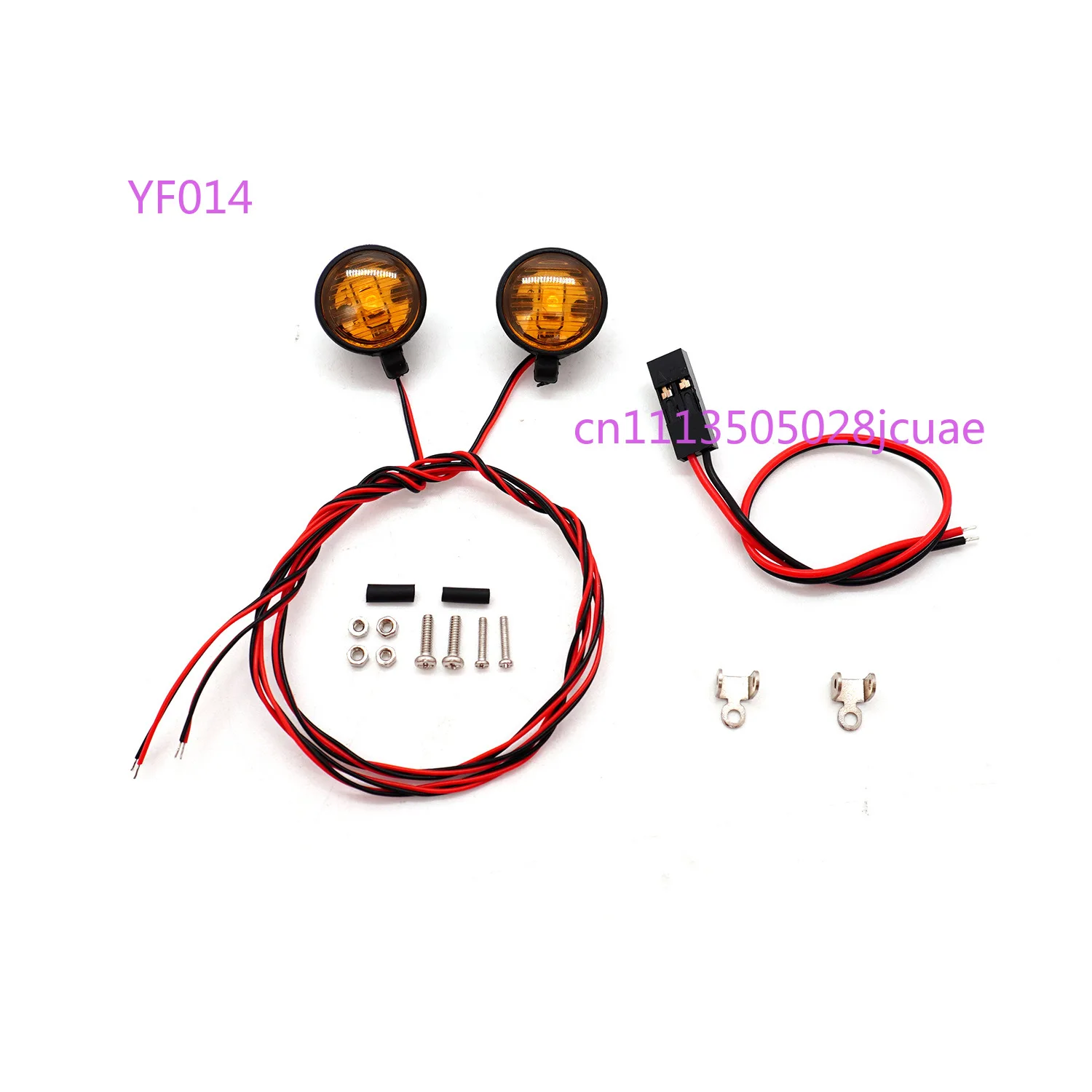 Model Car Simulation Searchlight 12mm 15mm LED Spotlight with Fixed Bracket for 1/8 1/10 1/12 Off Road Crawler Truck