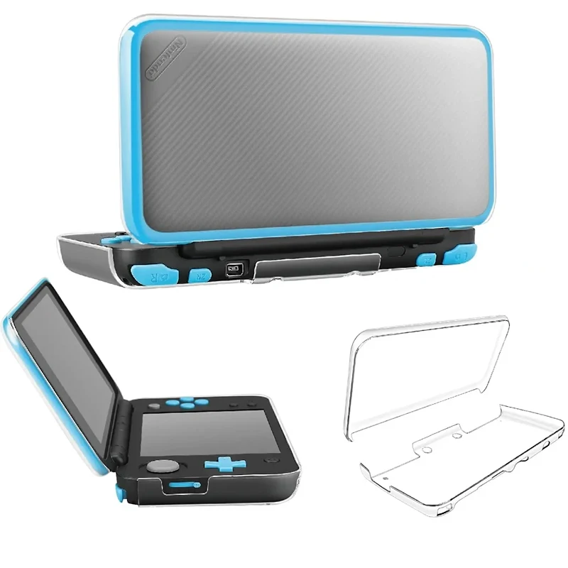 TNP New  2DS XL LL Case - Crystal Transparent Hard Shell Protective Case Cover Skin Ultra Clear Anti-Scratch Accessory