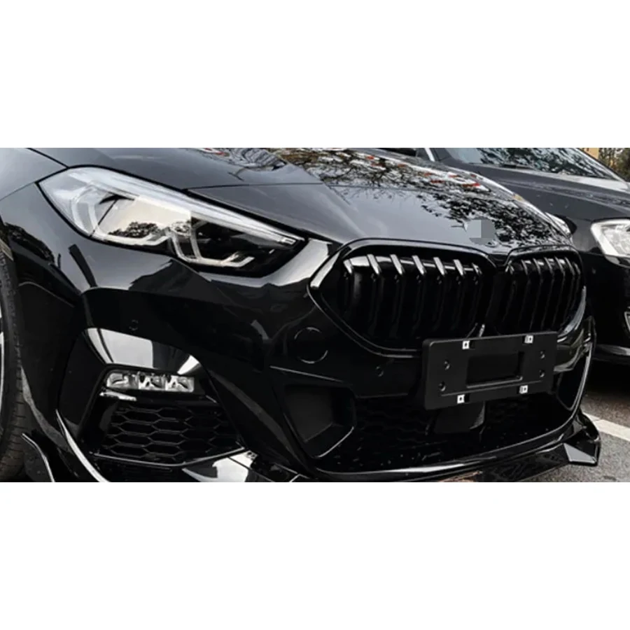 

For BMW 2 Series F44 220i 240i 2021+ Kidney Grille Glossy Black ABS Color Plastic Front Bumper Auto Decor Grill Car Accessories