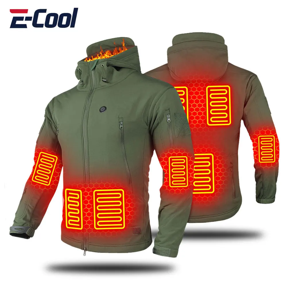 

Winter Jackets for Men Heated Jacket Women's Autumn Jacket Hooded Windbreaker Tactical Hunting Hiking Camping Ski Clothes Warm