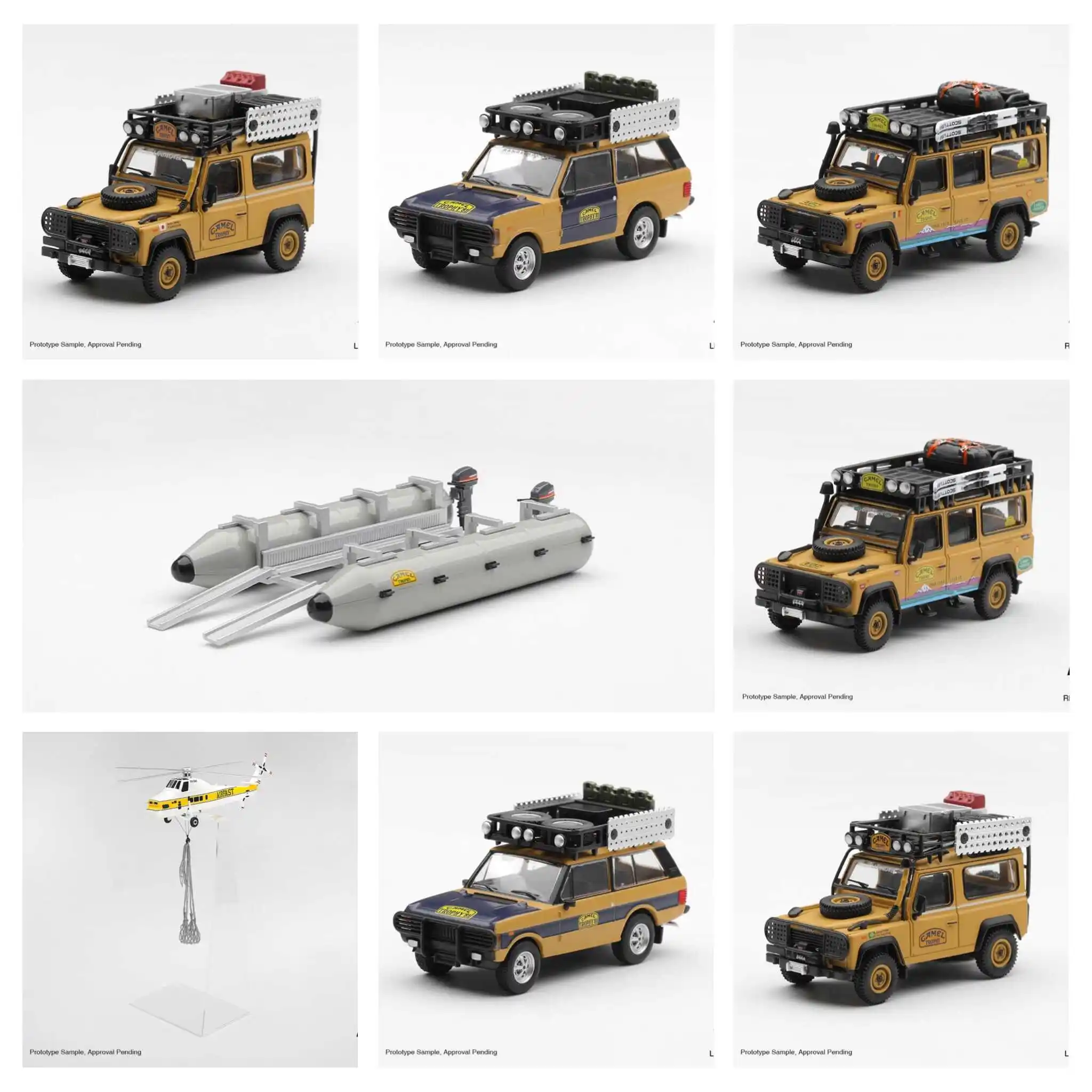 MINIGT 1:64 Range Rover 1981 Camel Cup Sumatra H. Fischer & W. Bays MGT01312-CH Car Alloy Toys Diecast Metal Model for Children
