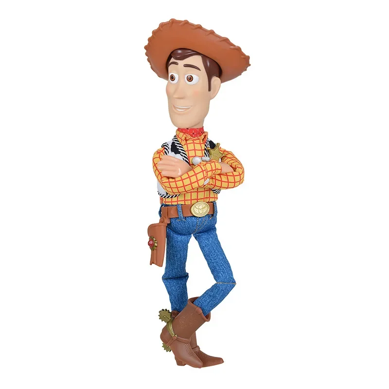 Disney toy story 4 xerife woody cowboy falando som e luz pixar buzz lightyear jesse figura de ação modelo crianças brinquedo presente