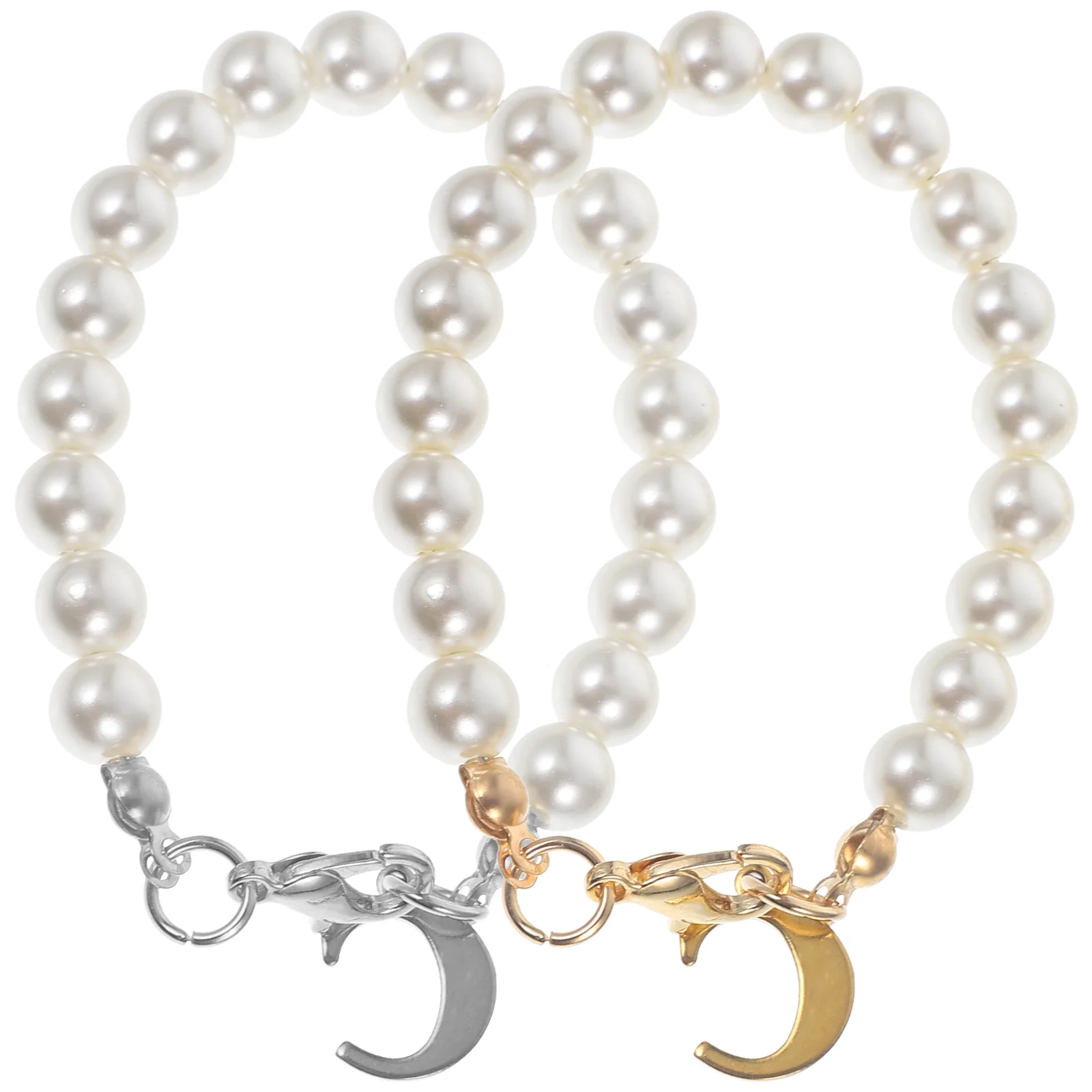 

2 Pcs Letter Pendant Cup Charms Flash Intital Accessories Stainless Steel for Cups