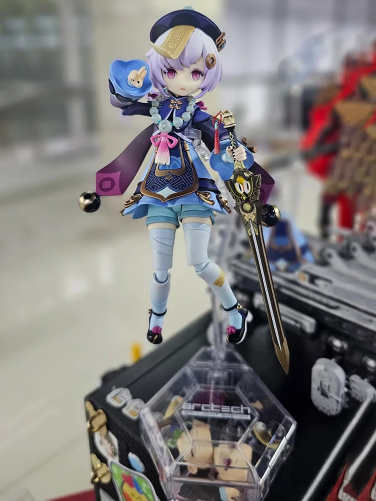 New Genuine 16cm Apex Arctech Genshin Impact Qiqi Action Figure Collectible Model Kawaii Dolls Statuette Cartoon Decor Toy Gifts