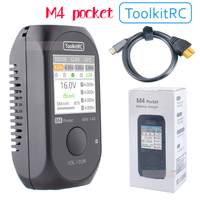 ToolkitRC M4Pocket 80W M4P 5A MINI  Smart Compact Charger Built-in USB-C XT30 XT60 Output For 1-4S Lipo LiHv LiFe Battery