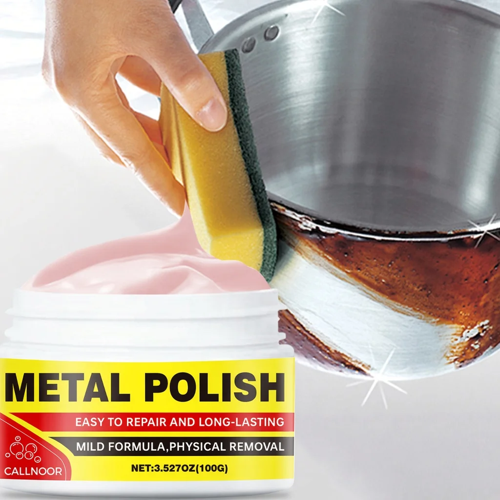 Metal Polish, Easy to Repair & Long-Lasting, Mild Formula, Physical Removal, Stainless Steel Cleaner, Rust Remover.