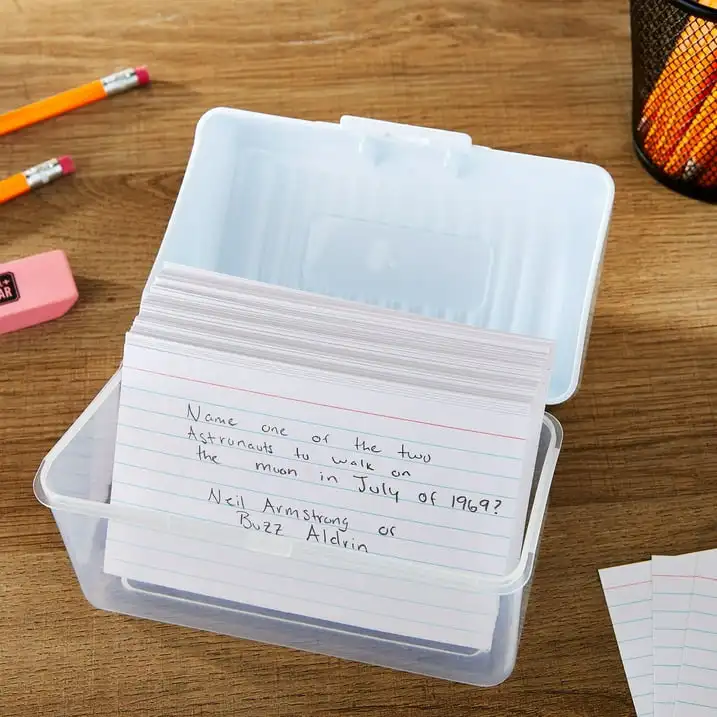 

(3 pack) Pen+Gear Index Card Box, 3" x 5", White, Desktop Organizers