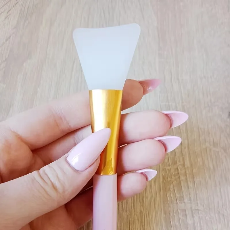 2/4/6PCS Black/White/Pink Silicone Facial Mask Brush Face Skin Care Tool Soft headed DIY Mud Film Brush Apply Face Beauty Tools