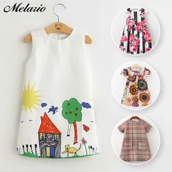 Melario Girls Dress 2025 Winter Kids Clothes Children Clothing Brand Cartoon Toddler Baby Autumn Spring Dress for Princess Party