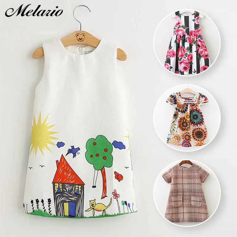 Melario Girls Dress 2025 Winter Kids Clothes Children Clothing Brand Cartoon Toddler Baby Autumn Spring Dress for Princess Party